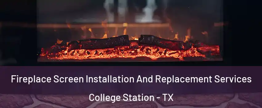  Fireplace Screen Installation And Replacement Services College Station - TX