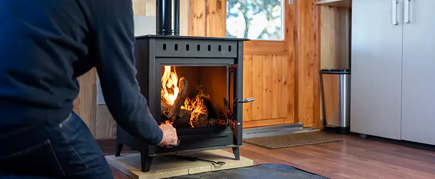 Open Hearth Wood Fireplace Installation in College Station, TX