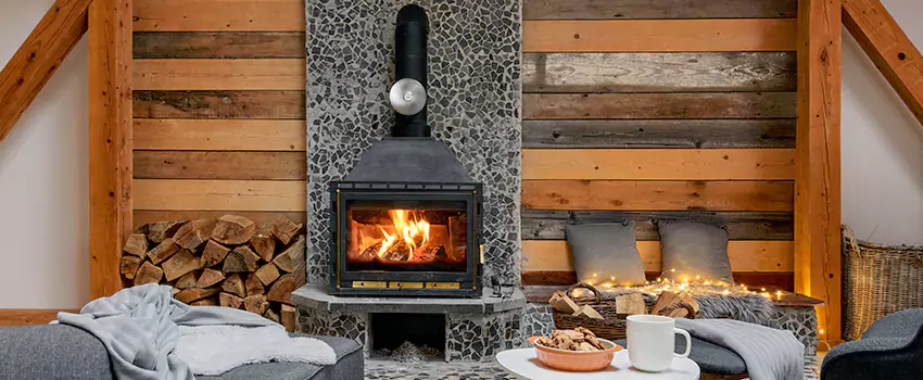 Thelin Hearth Products Direct Vent Gas Stove Fireplace Inspection in College Station, Texas